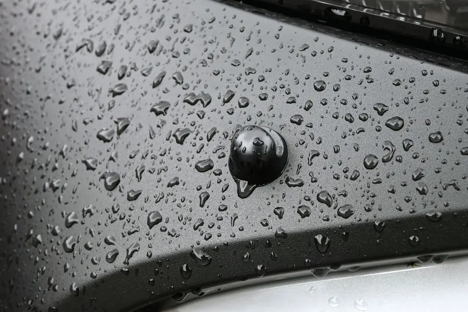 water drop metal and plastic car parts