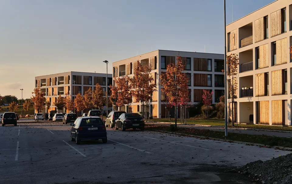 Cars Parked Near Buildings